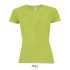 SPORTYdames t-shirt 140g - Apple Green