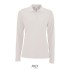 PERFECT DAMES LSL POLO  180 - Wit