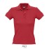PEOPLE dames polo 210g - Rood