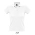 PEOPLE dames polo 210g - Wit
