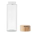 Glazen fles 500ml  bamboe dop